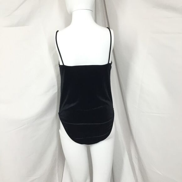 Topshop Velvet Front Knot Bodysuit C6 - Picture 5 of 8